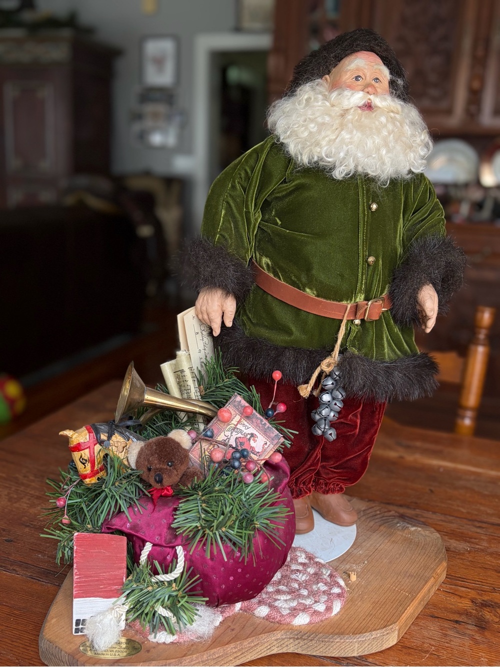 Vintage Santa(Rolly poly Santa)
Tall! All dressed up!